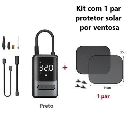 Mini Compressor de Ar Elétrico Portátil Com Carregador e Lanterna Sem Fio Para Carro Motocicleta Bicicleta Brinquedos