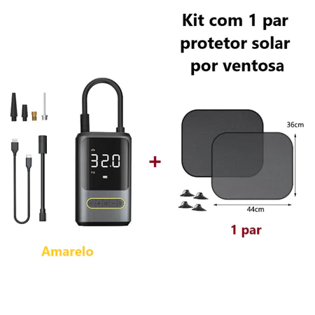 Mini Compressor de Ar Elétrico Portátil Com Carregador e Lanterna Sem Fio Para Carro Motocicleta Bicicleta Brinquedos